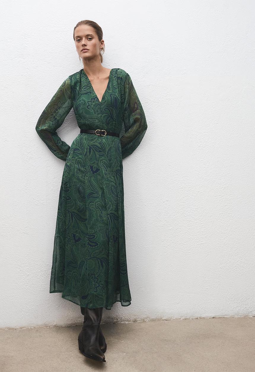 MANGO - Dress divine - green