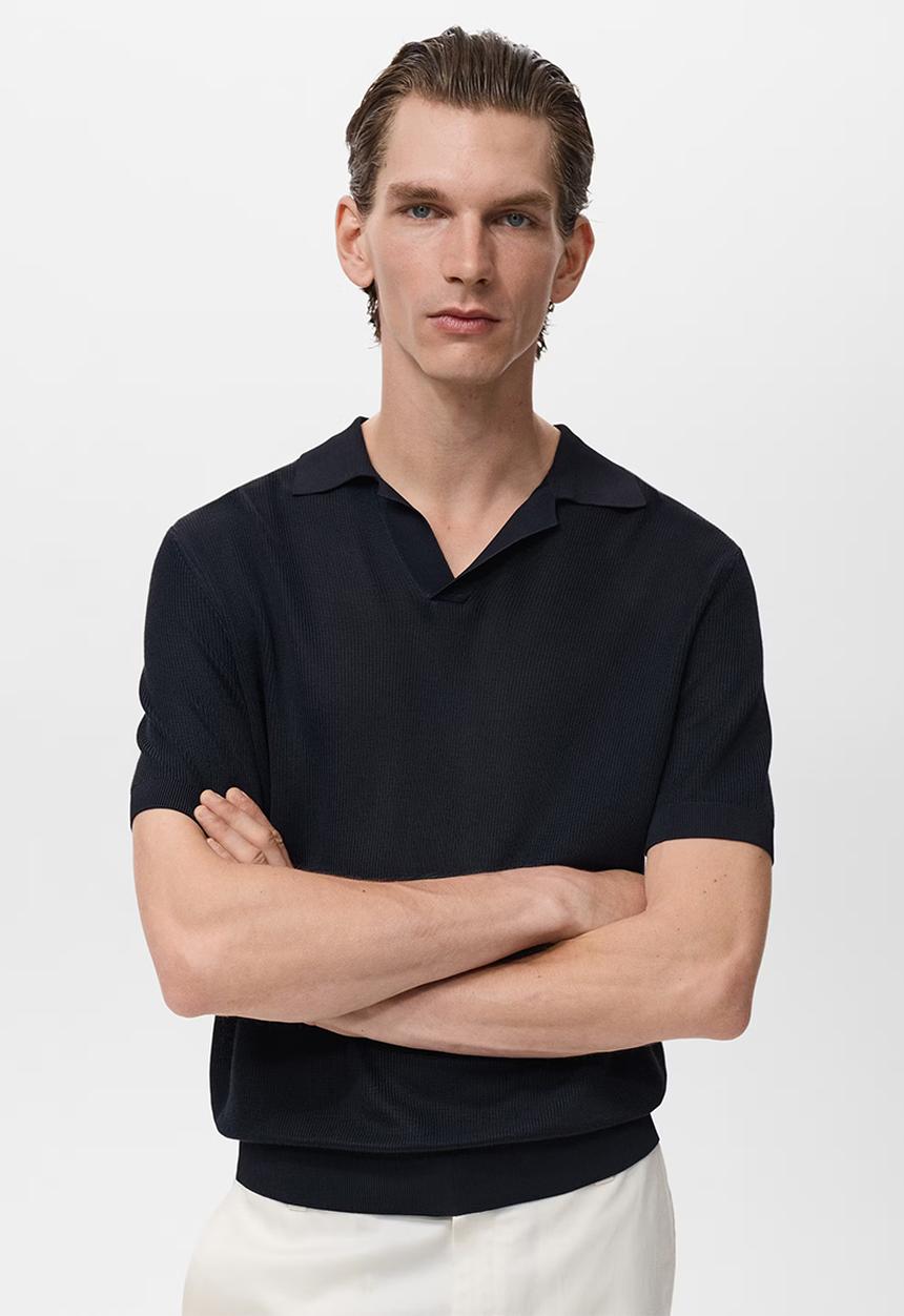 MANGO - Polo shirt boda - dark blue