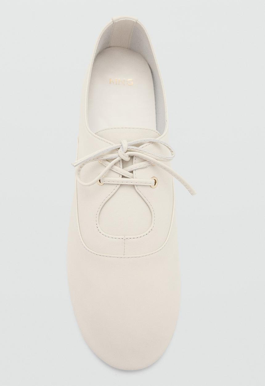 MANGO - Bando lace-up - light beige
