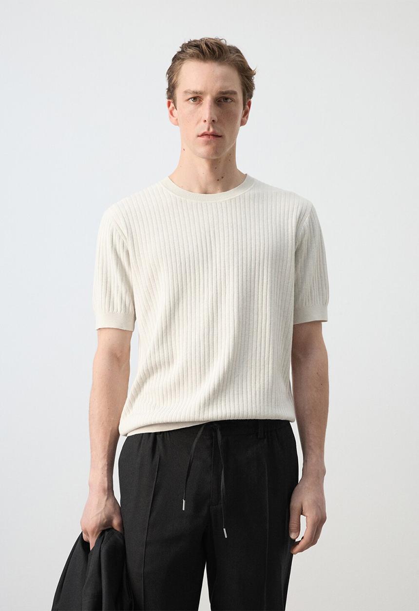 MANGO - T-Shirt Paule - Sand
