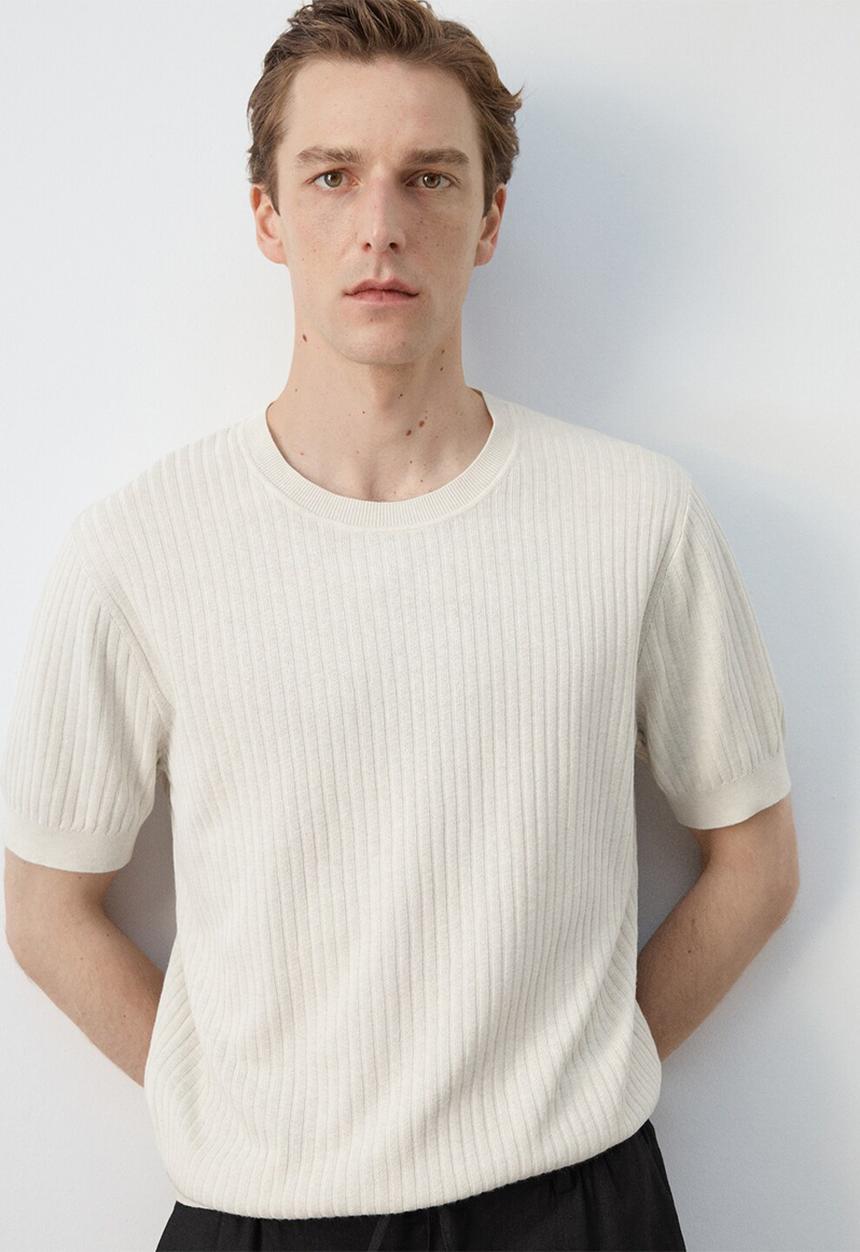 MANGO - T-Shirt Paule - Sand