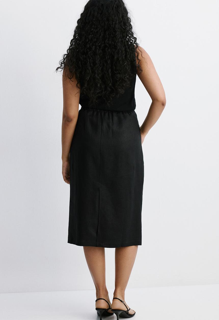 MANGO - Plus skirt fred - black
