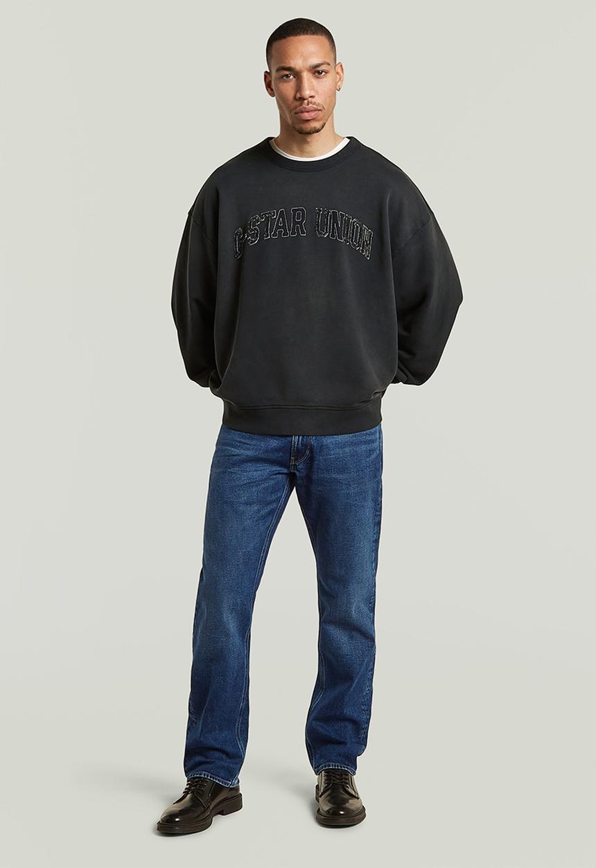 G-STAR - Sunfaded Applique Loose R Sw - Dk Black Gd