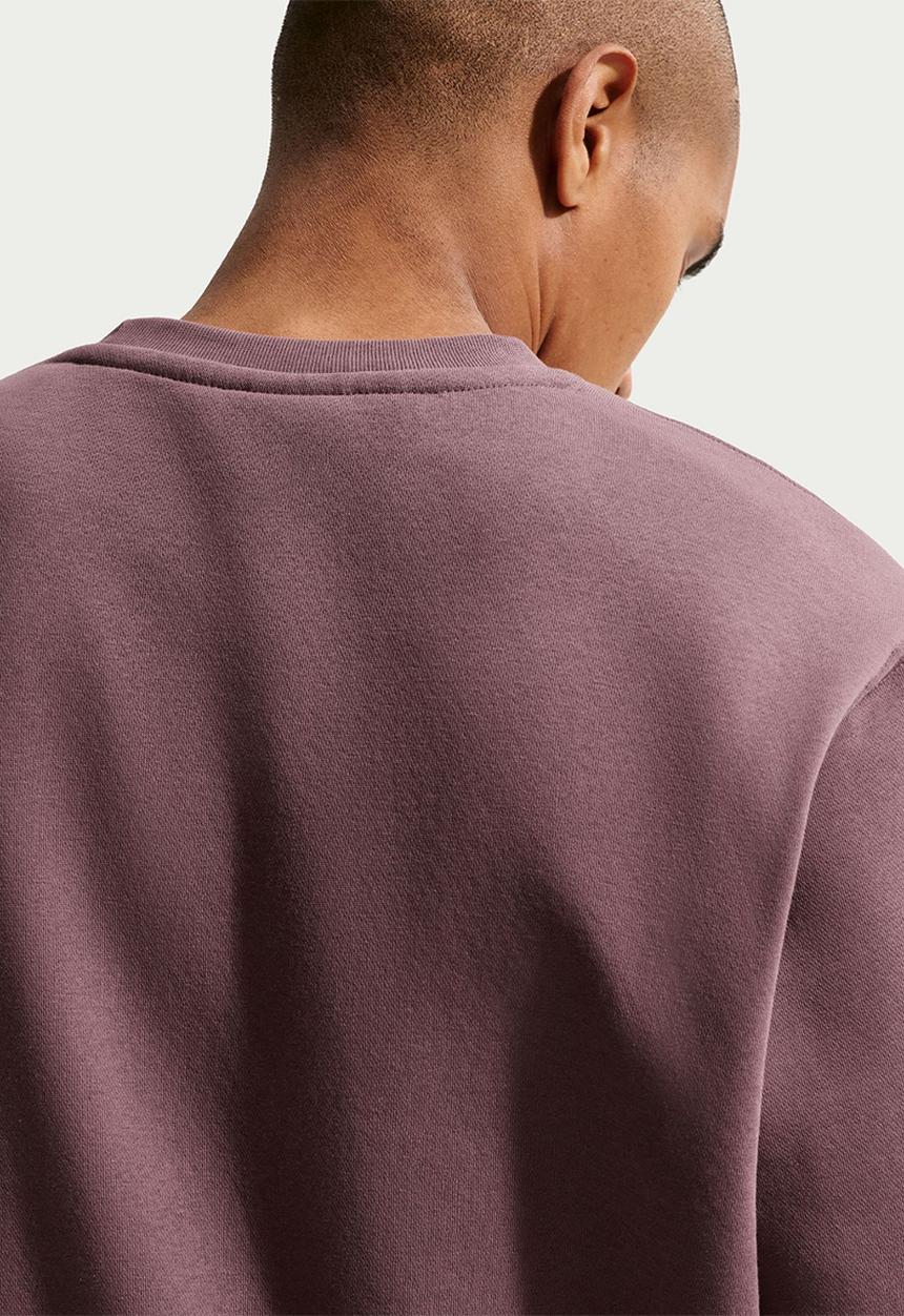 Nike - NSW Club BB Crew Sweatshirt - Brown Crimson