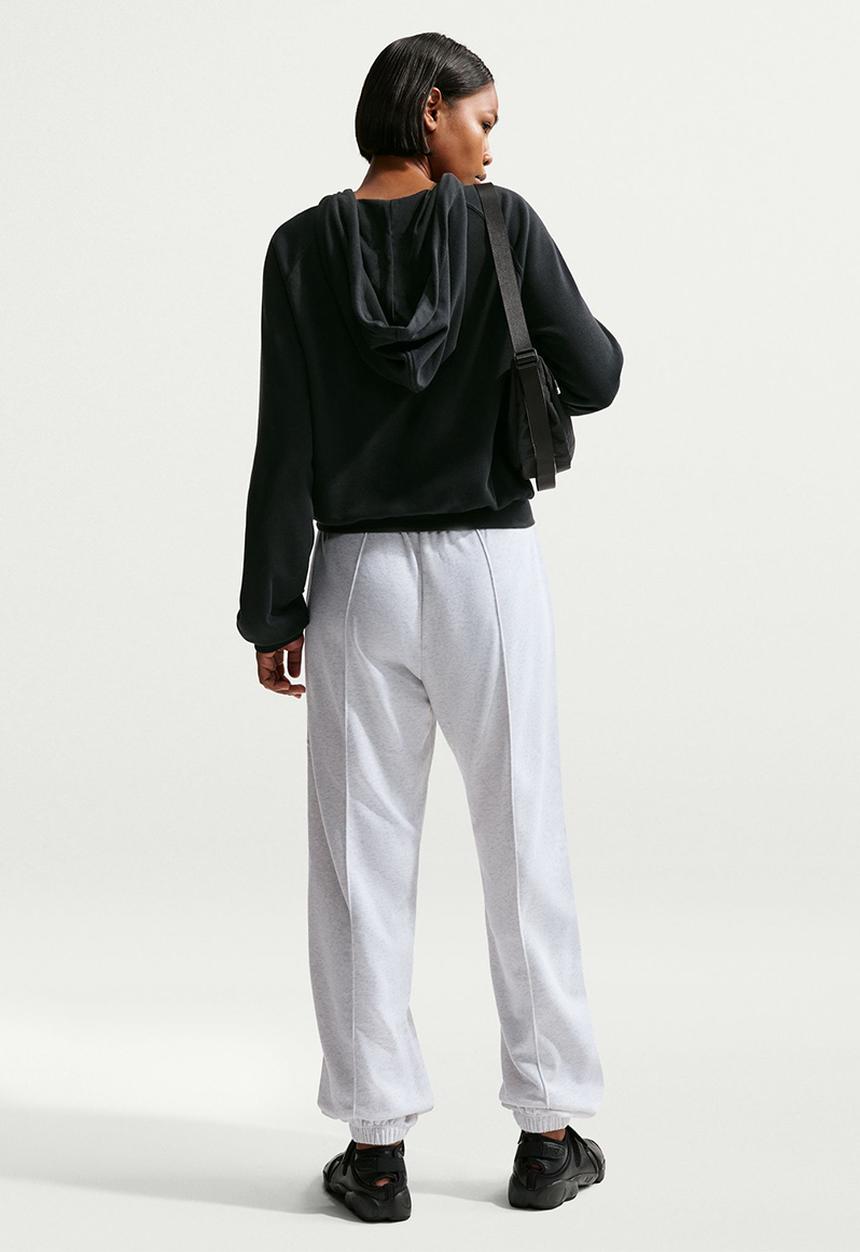 Nike - W Nsw Chll Ft Jggr Pant - Birch Heather/White/Black