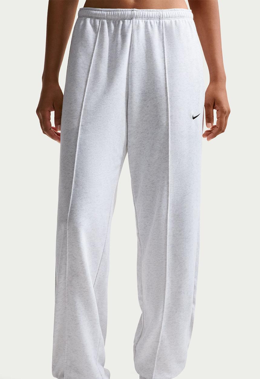 Nike - W Nsw Chll Ft Jggr Pant - Birch Heather/White/Black