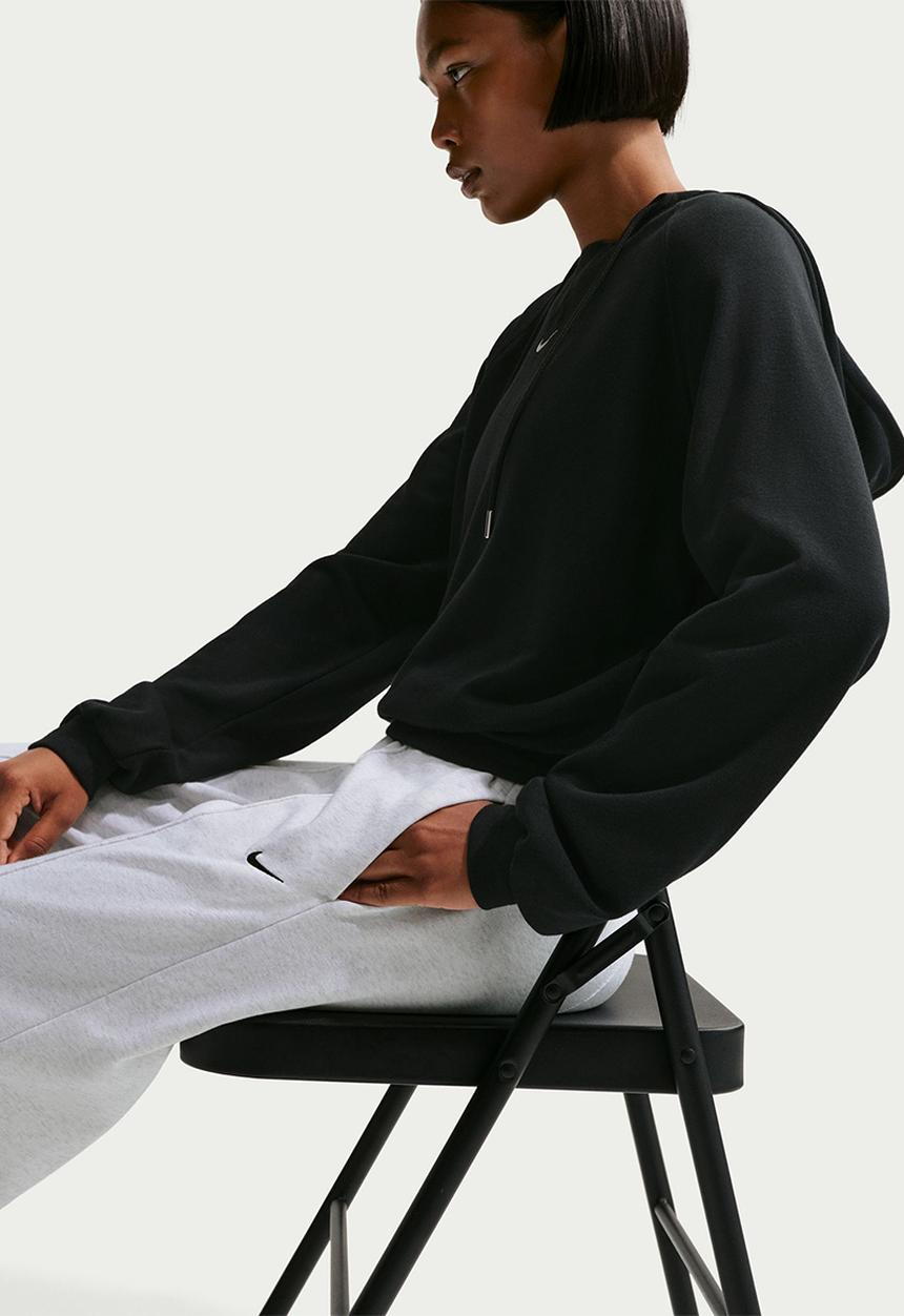 Nike - W Nsw Chll Ft Jggr Pant - Birch Heather/White/Black