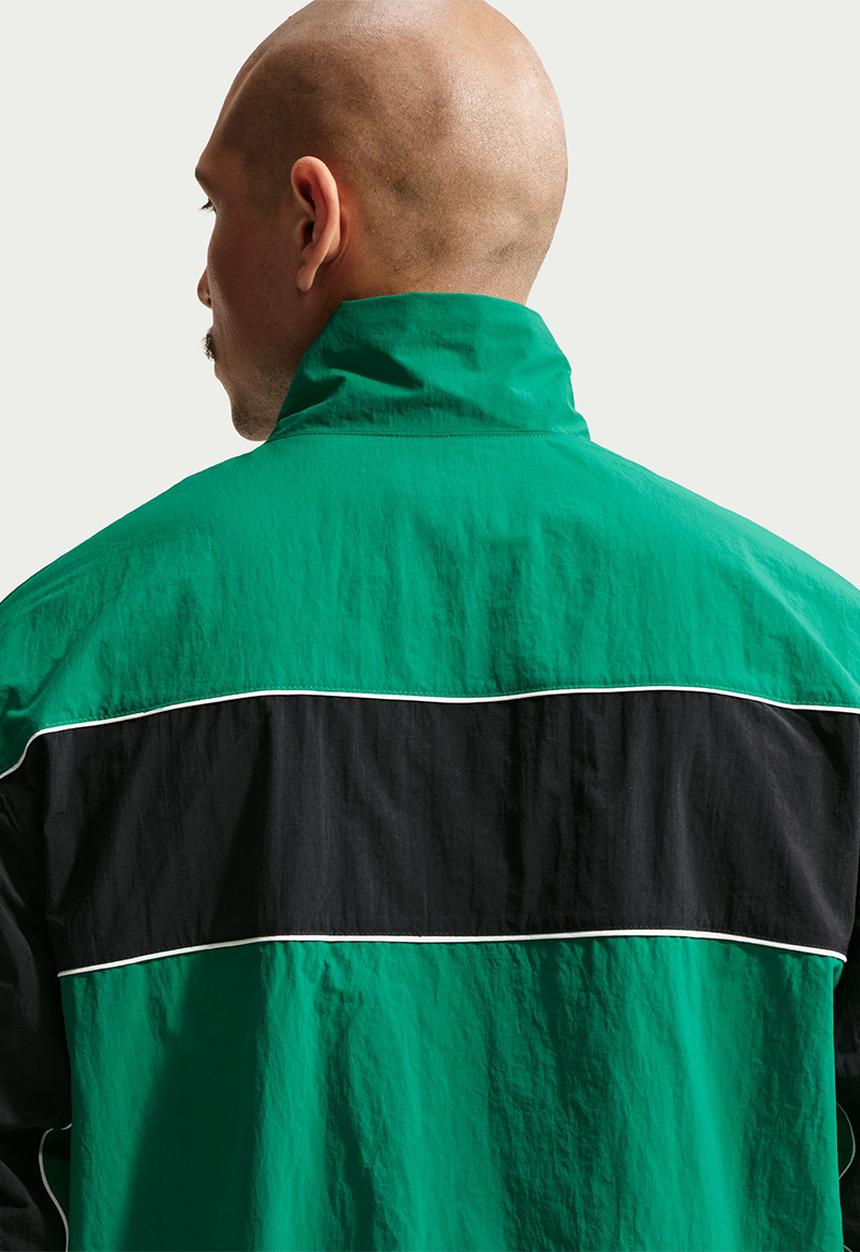 Nike - NSW Club Lightweight Full-Zip Jacket  - Green/Black