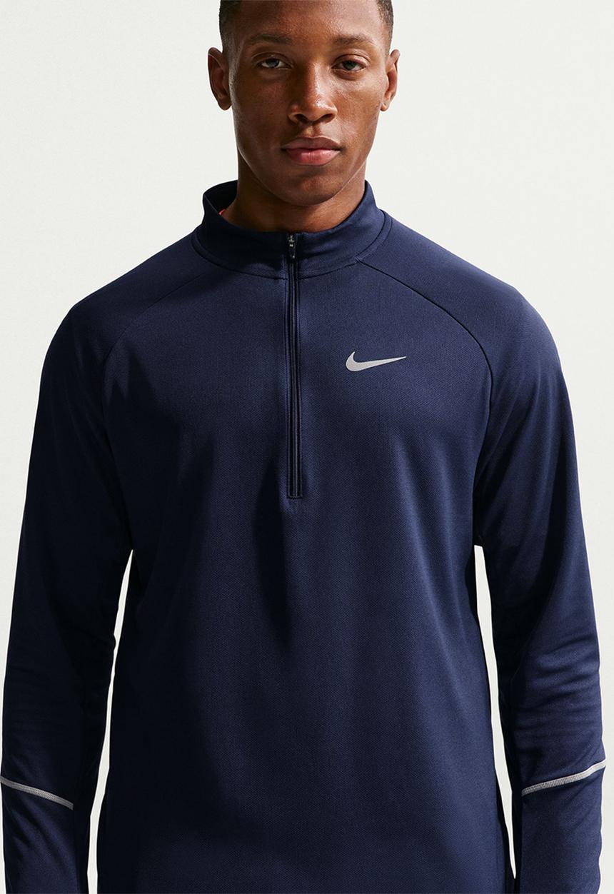 Nike - Dri-FIT UV Miler Long-Sleeve Running Top - Navy