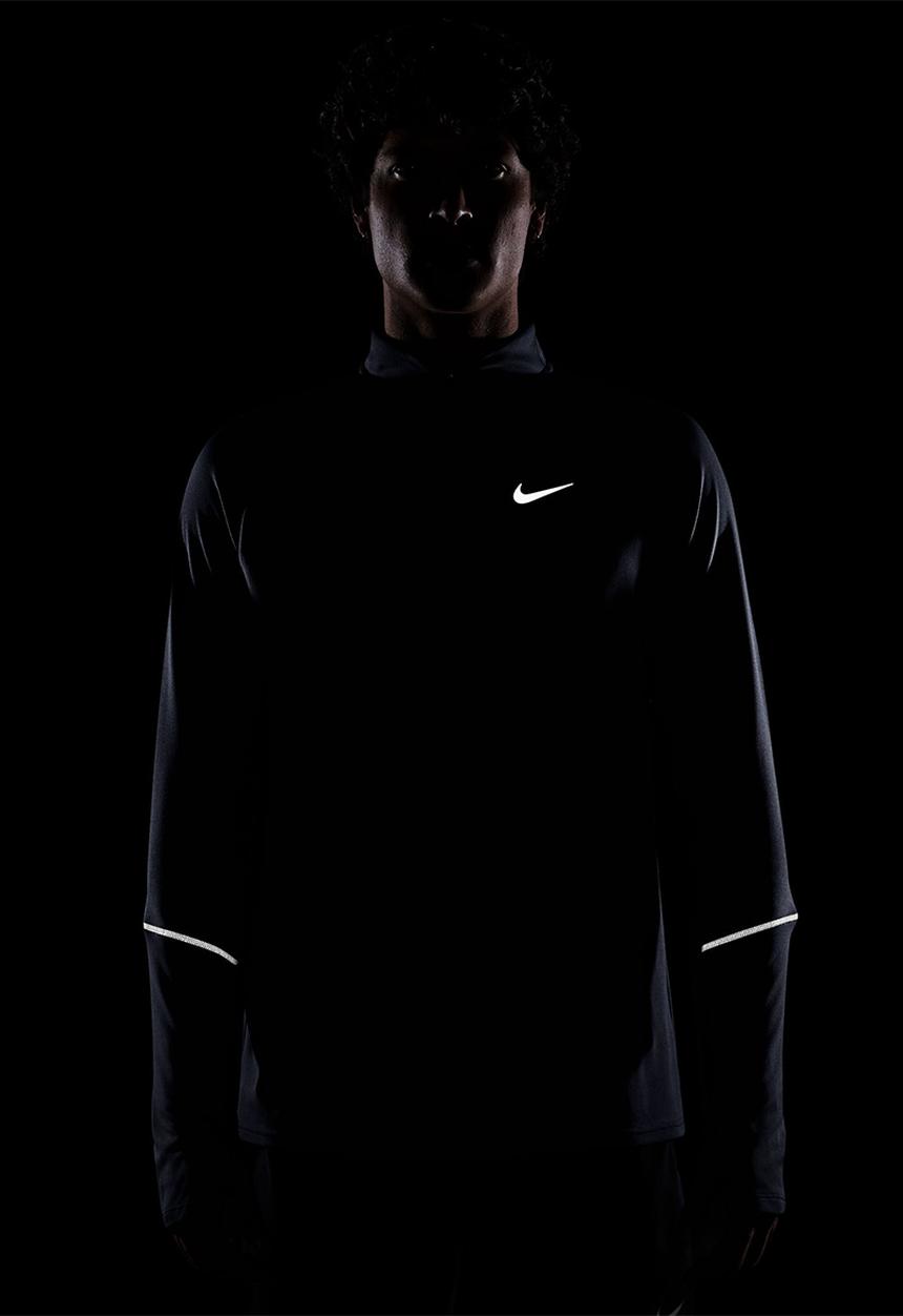 Nike - Dri-FIT UV Miler Long-Sleeve Running Top - Navy