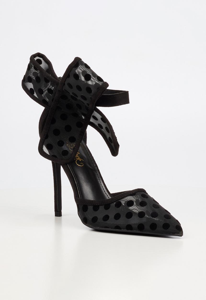 Miss Black - Dott 1 closed toe ankle strap - black