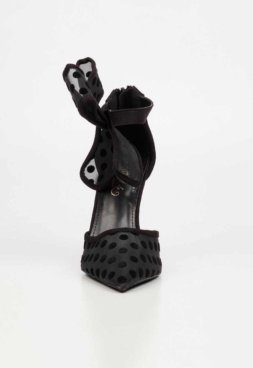 Miss Black - Dott 1 closed toe ankle strap - black