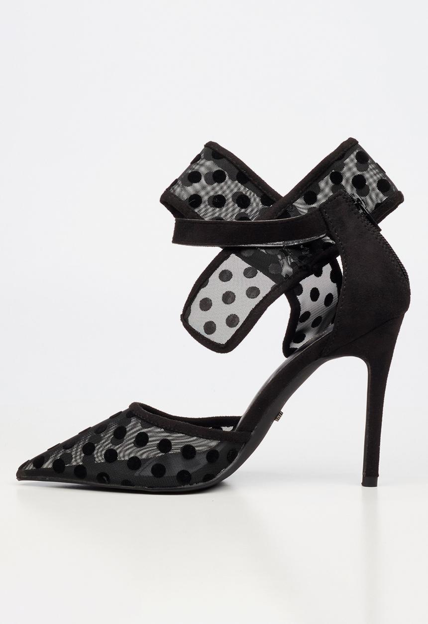 Miss Black - Dott 1 closed toe ankle strap - black