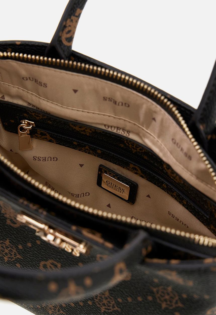 GUESS - Emelie Logo Mini Tote Bag- Espresso Logo