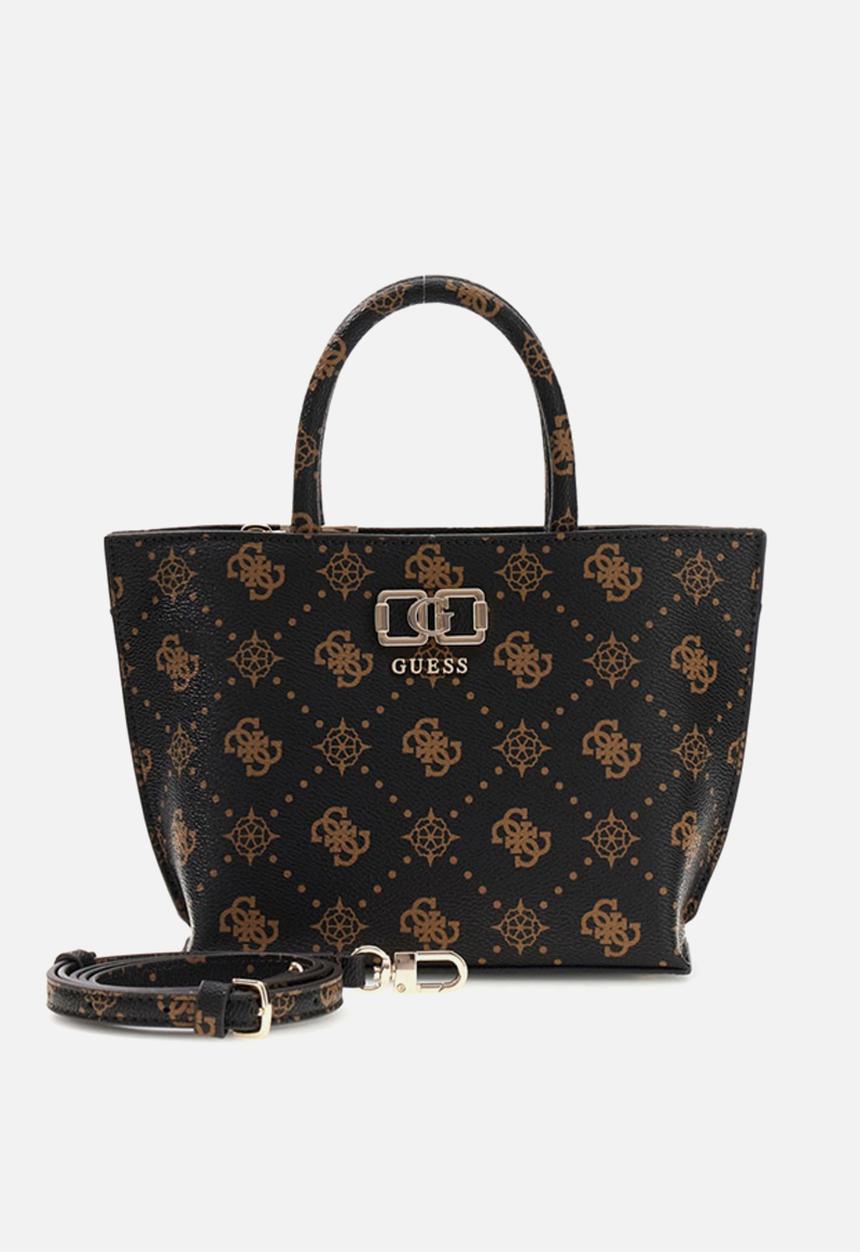 GUESS - Emelie Logo Mini Tote Bag- Espresso Logo