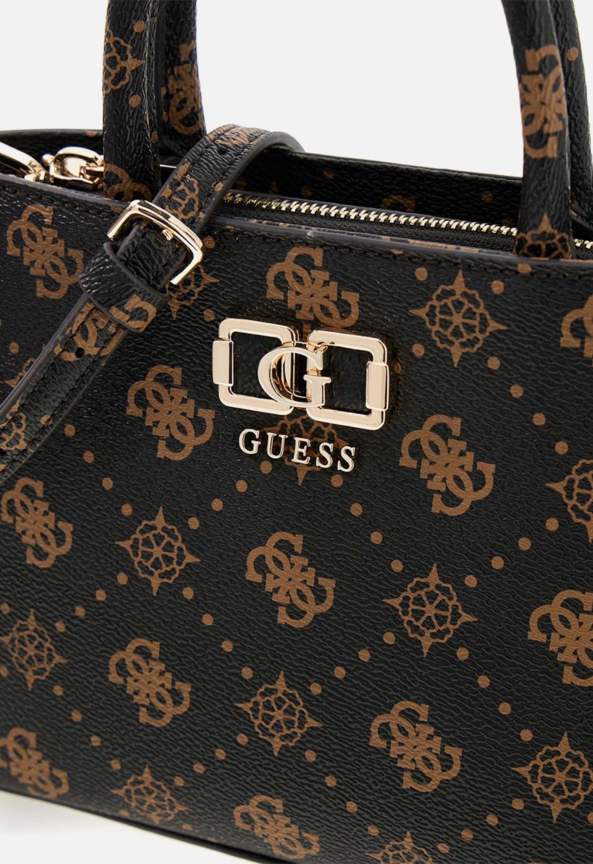 GUESS - Emelie Logo Mini Tote Bag- Espresso Logo