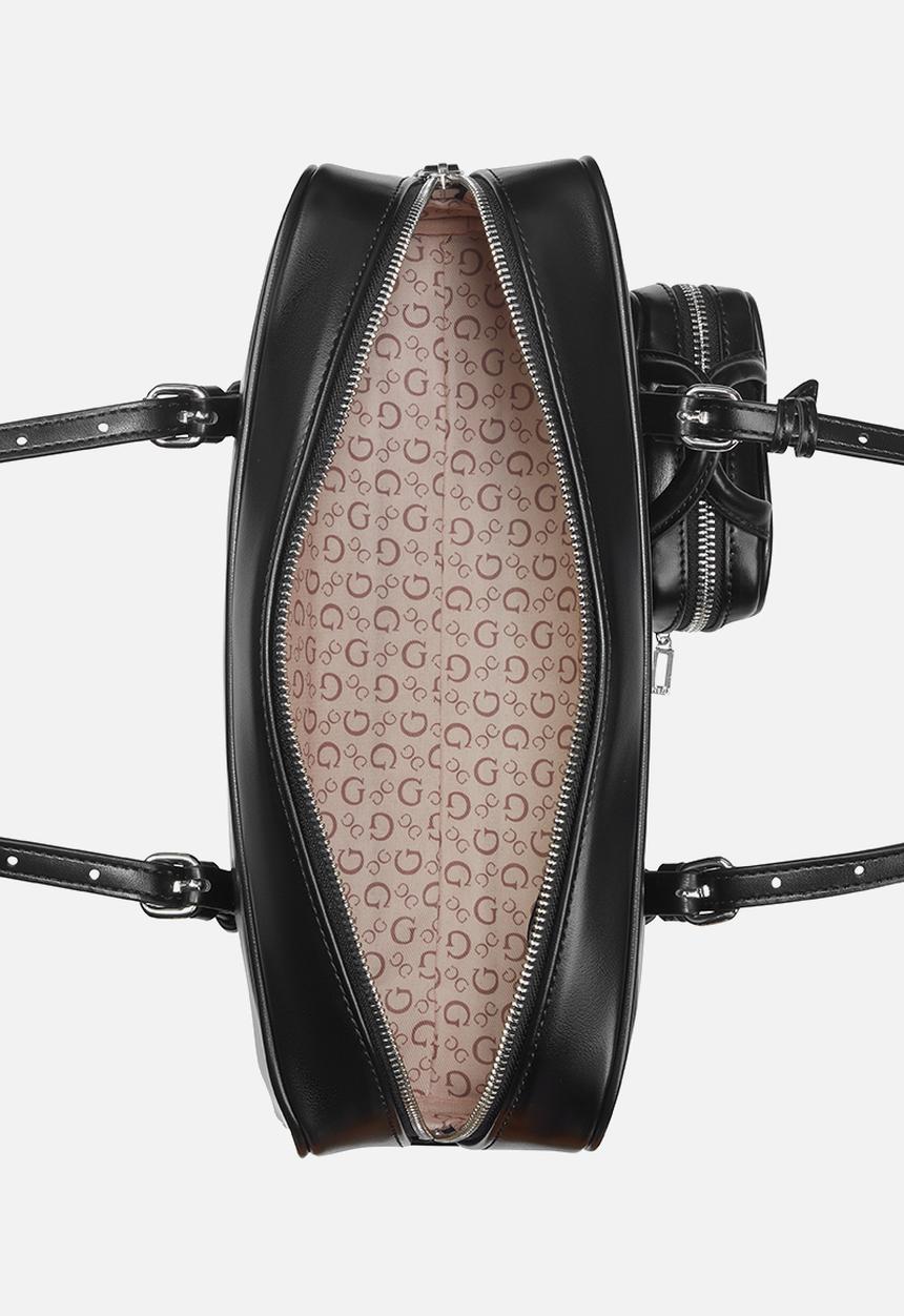 GUESS - Justina Shoulder Satchel Bag- Black