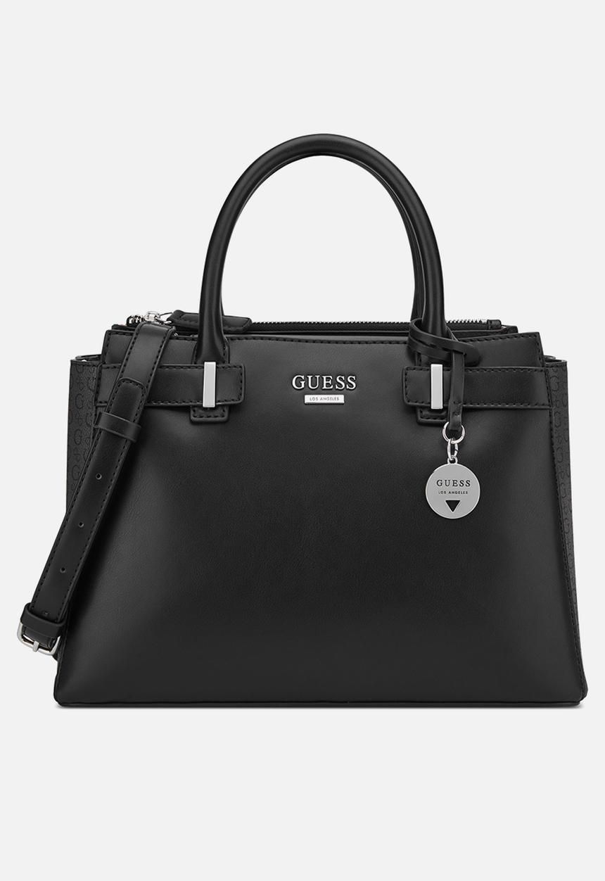 GUESS - Reena Satchel Bag- Black