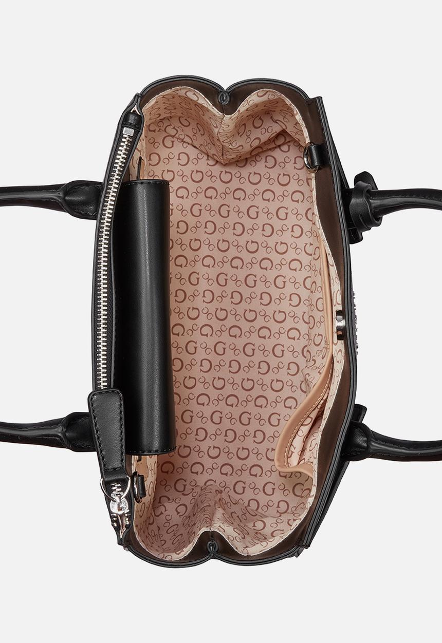 GUESS - Reena Satchel Bag- Black