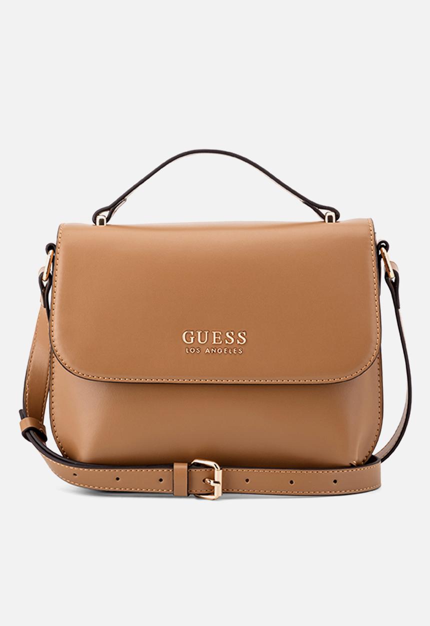 GUESS - Spring Hill Convertable Crossbody Flip Bag- Saddle Tan