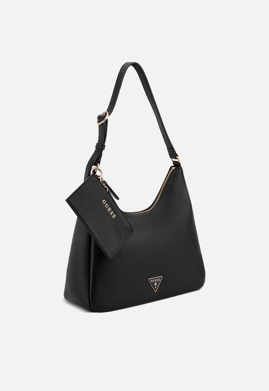 GUESS - Wells Shoulder Satchel Bag - Black