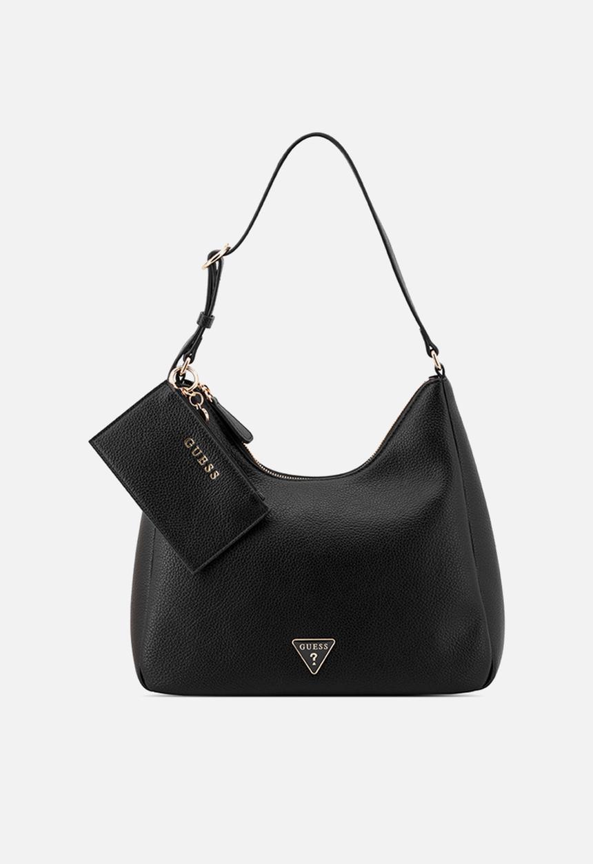 GUESS - Wells Shoulder Satchel Bag - Black
