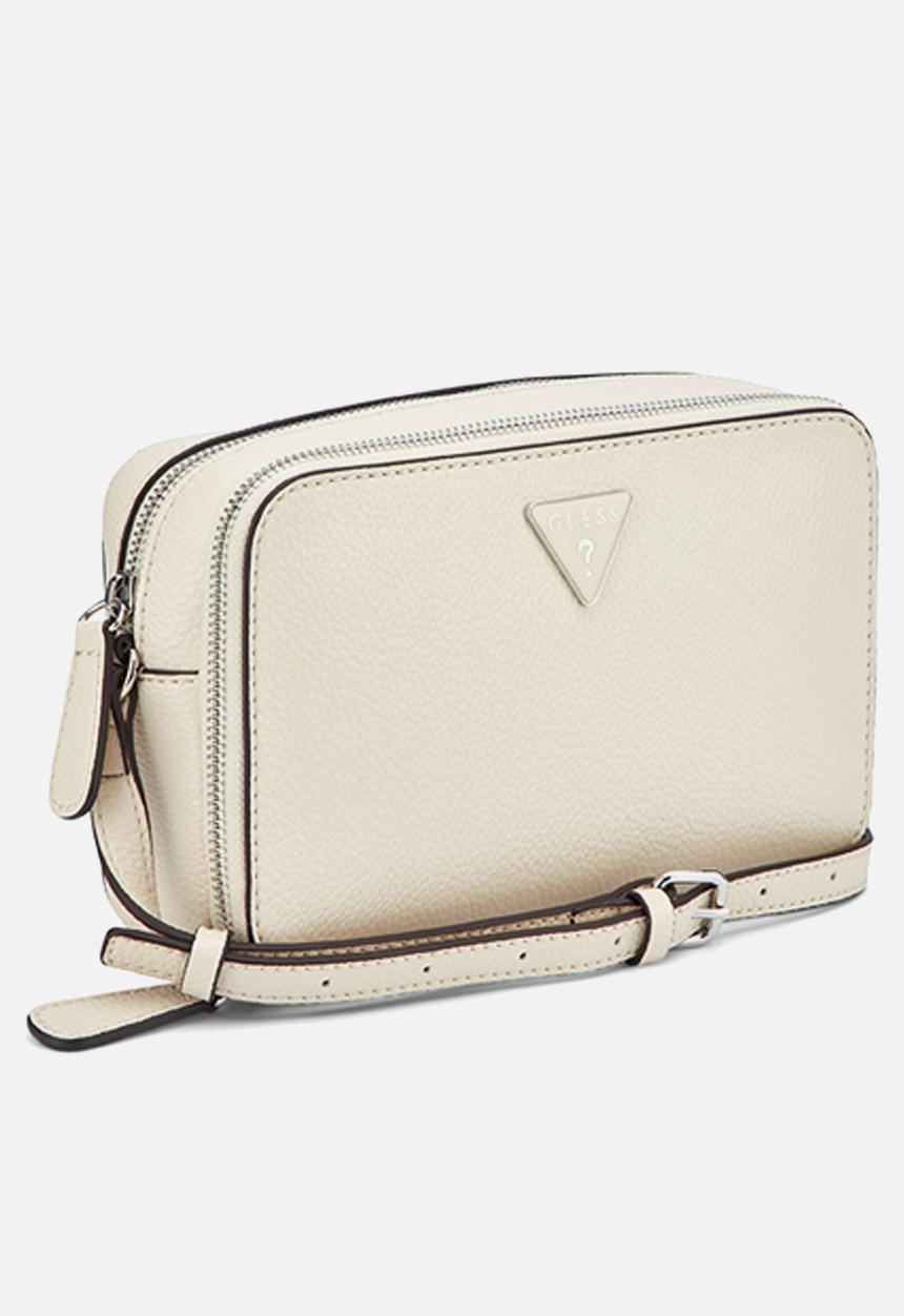 GUESS - Lisa Mini Double Zip Crossbody Bag- Stone
