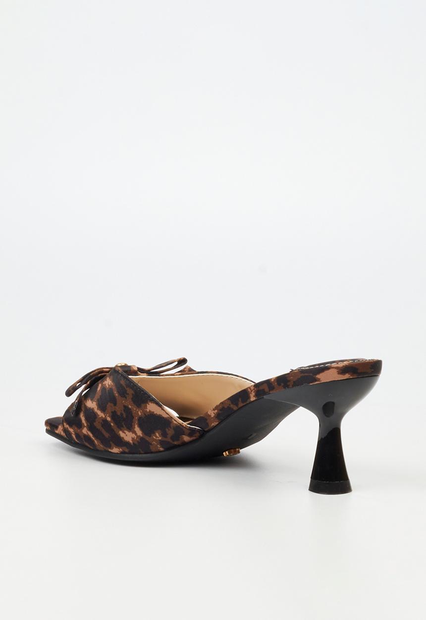 Miss Black - Eldora 1 open toe mule - leopard