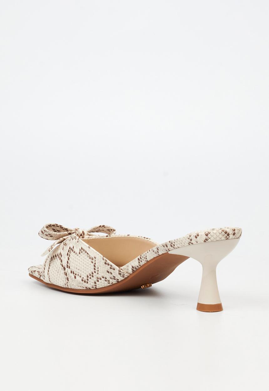 Miss Black - Eldora 1 open toe mule - snake