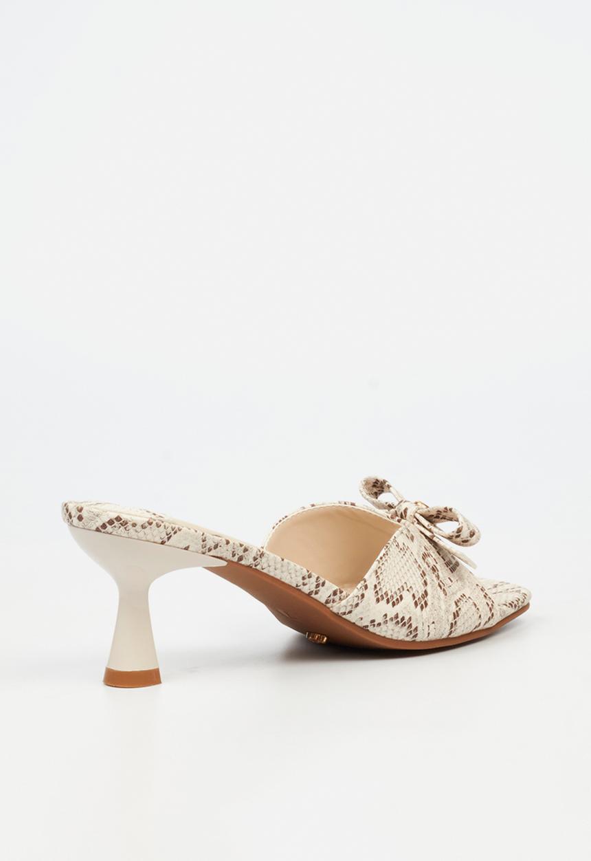 Miss Black - Eldora 1 open toe mule - snake