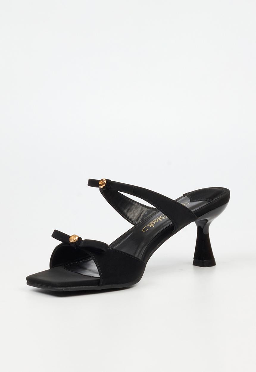 Miss Black - Eldora 2 open toe mule - black