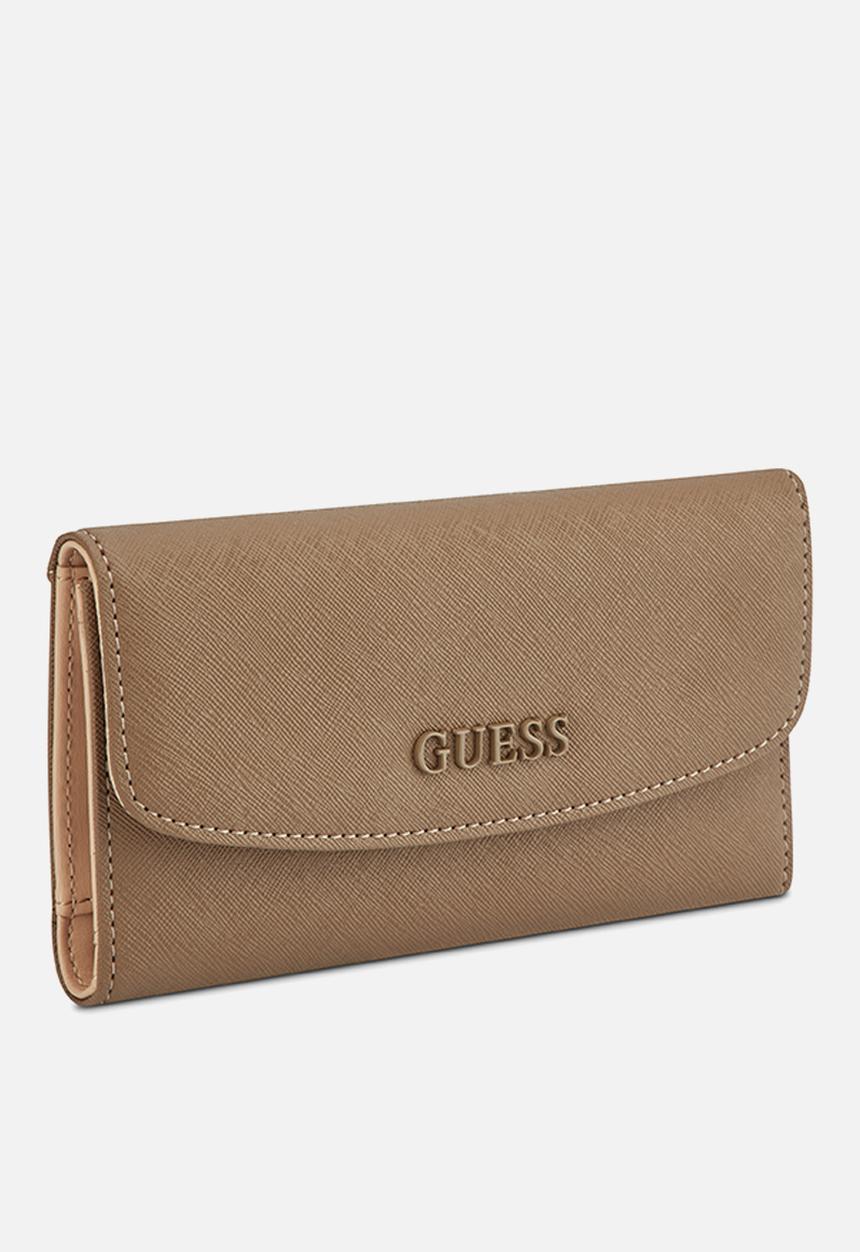 GUESS - Remy Sling Slim Clutch Bag- Cocoa