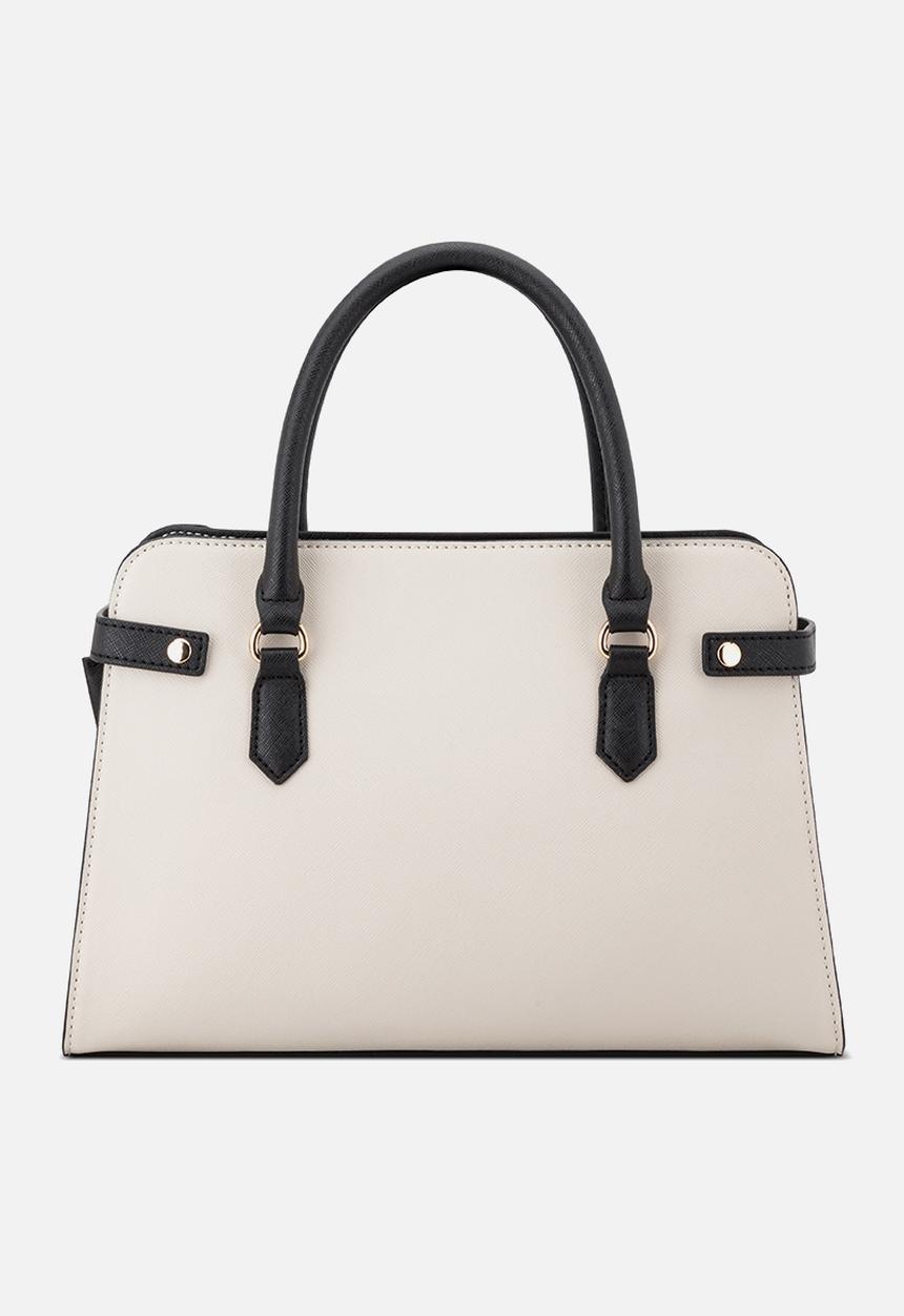 GUESS - Rosie Satchel Bag - Stone Multi