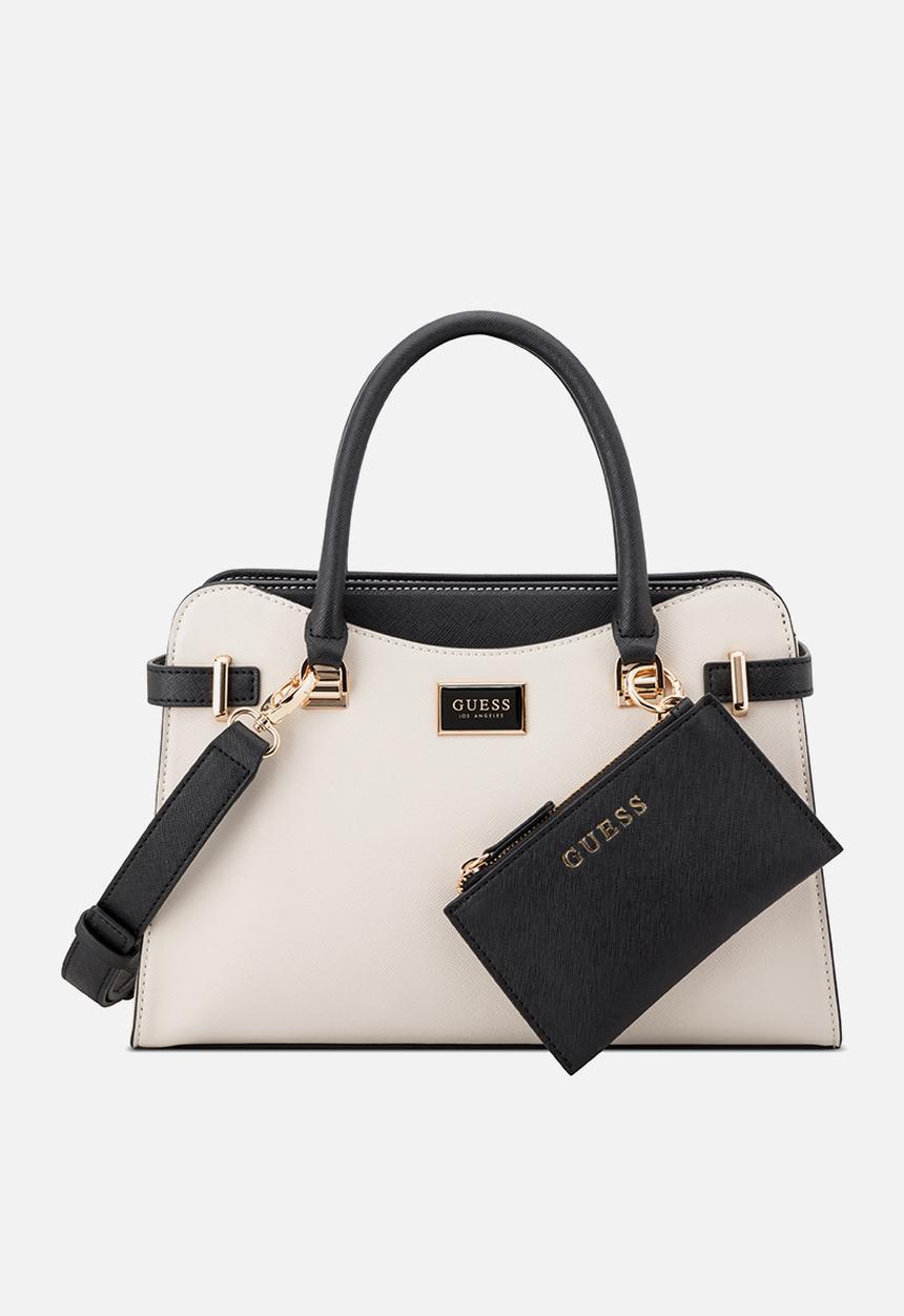 GUESS - Rosie Satchel Bag - Stone Multi