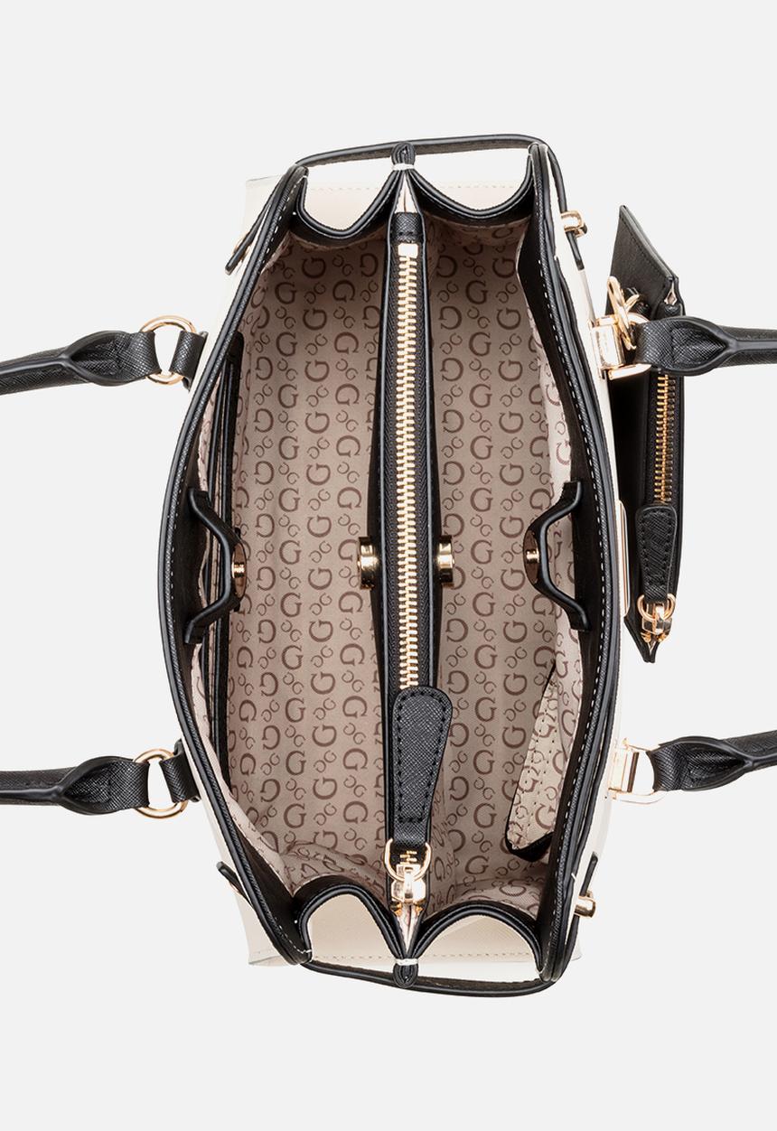 GUESS - Rosie Satchel Bag - Stone Multi