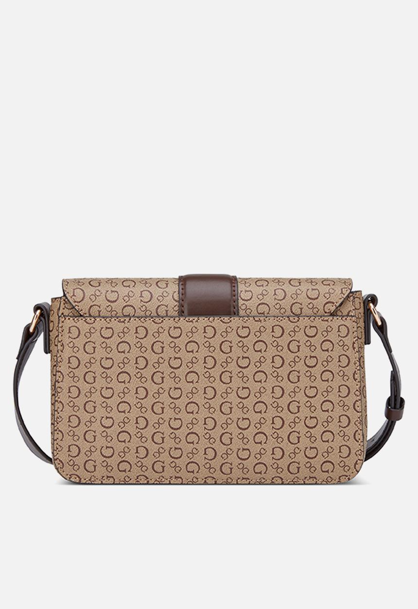 GUESS - Isabella Flap Crossbody Bag- Walnut