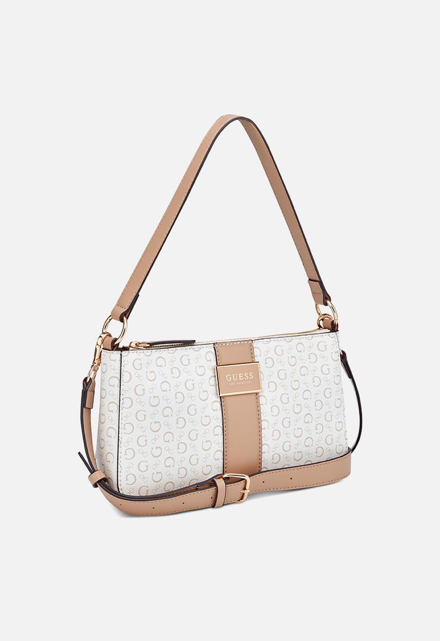 GUESS - Isabella Mini Shoulder Bag- White