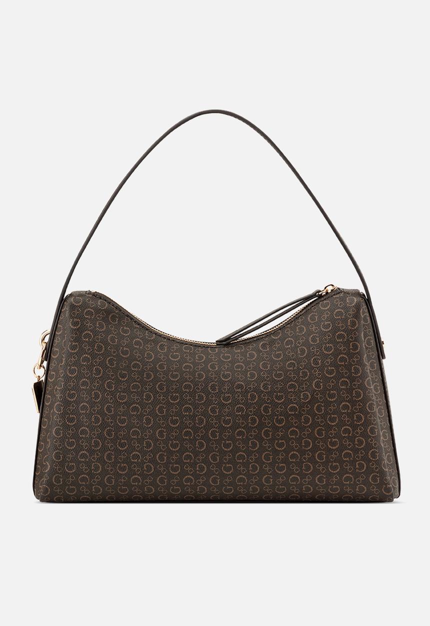 GUESS - Jasmin Shoulder Bag- Brown