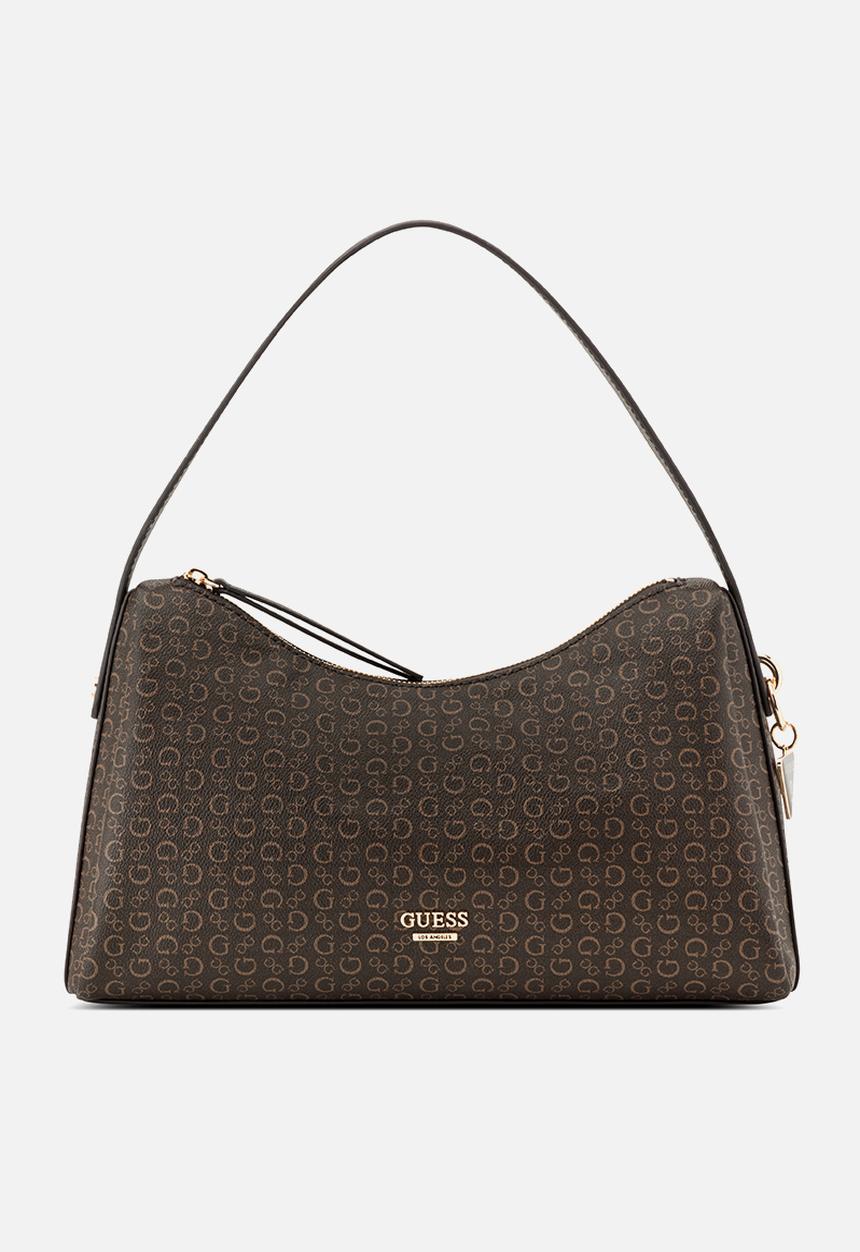 GUESS - Jasmin Shoulder Bag- Brown