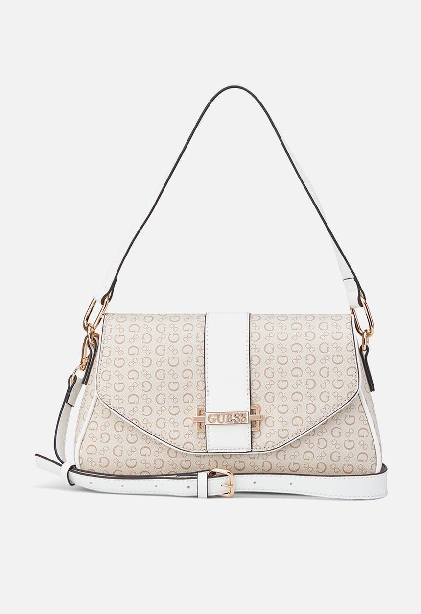 GUESS - Erika Flap Crossbody Bag- White
