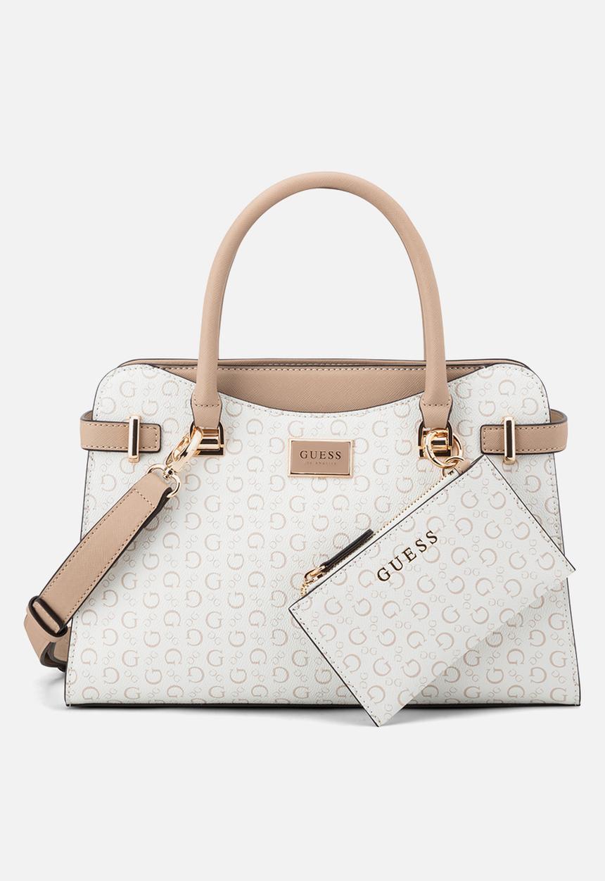 GUESS - Rosie Satchel Bag- White