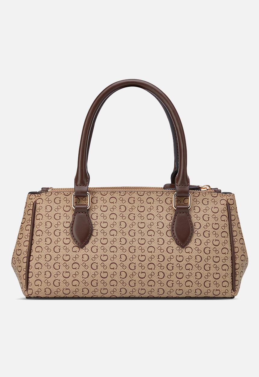 GUESS - Claudia Satchel Bag- Walnut