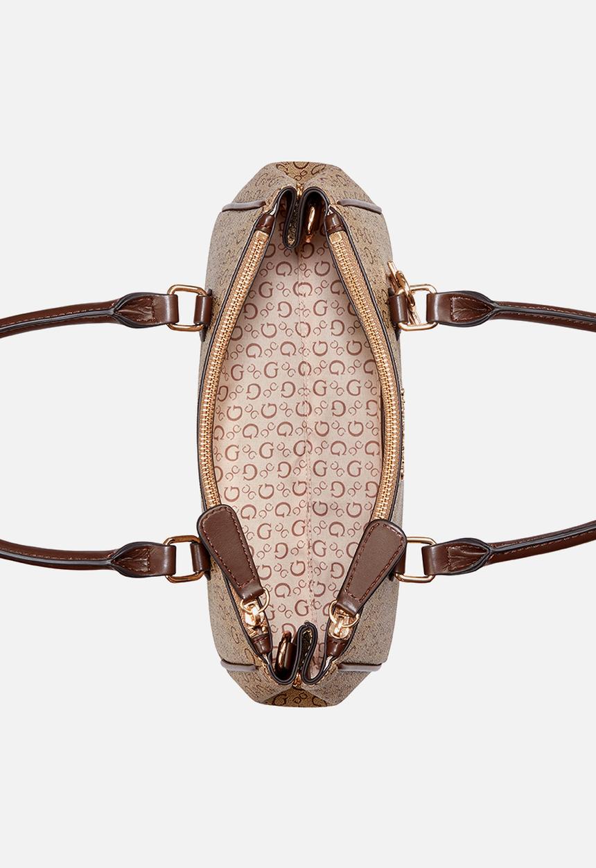 GUESS - Claudia Satchel Bag- Walnut
