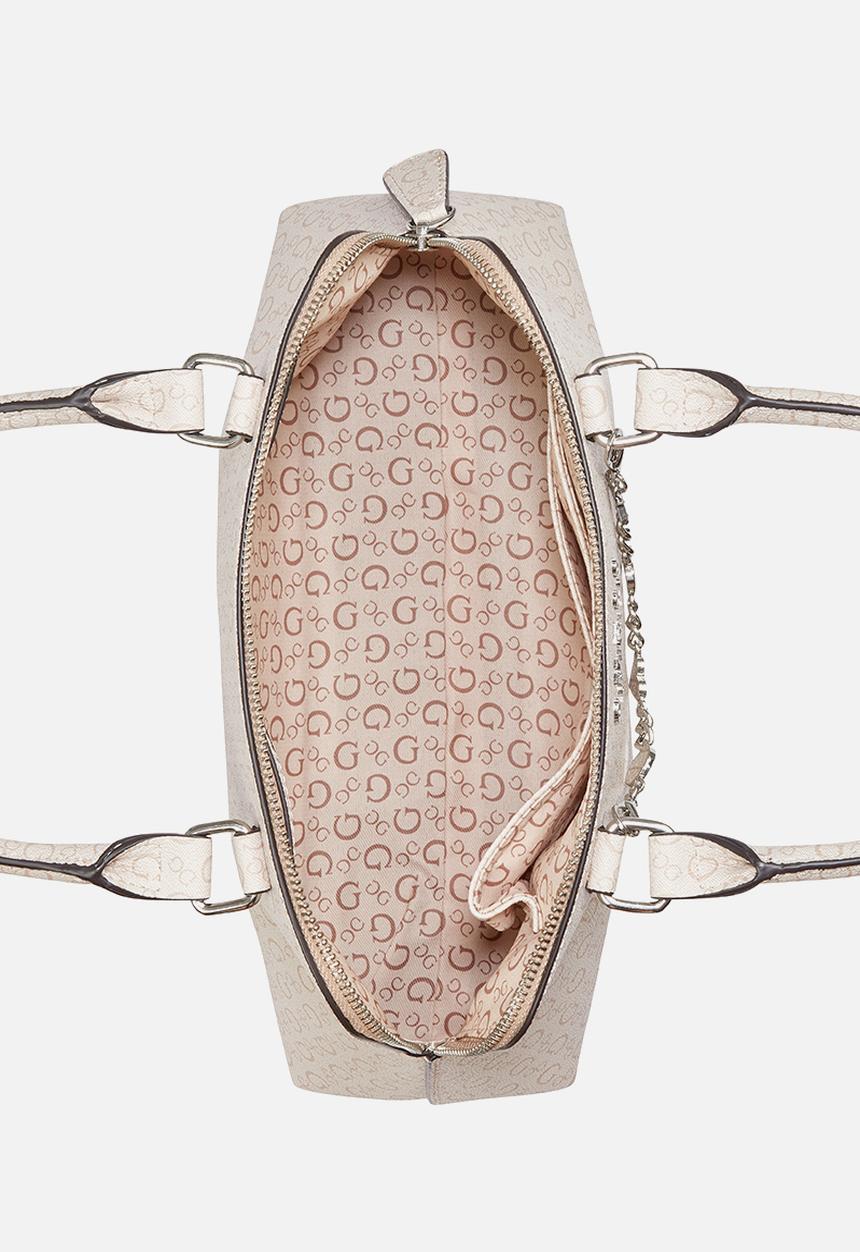 GUESS - Kelli Satchel Bag- Almond
