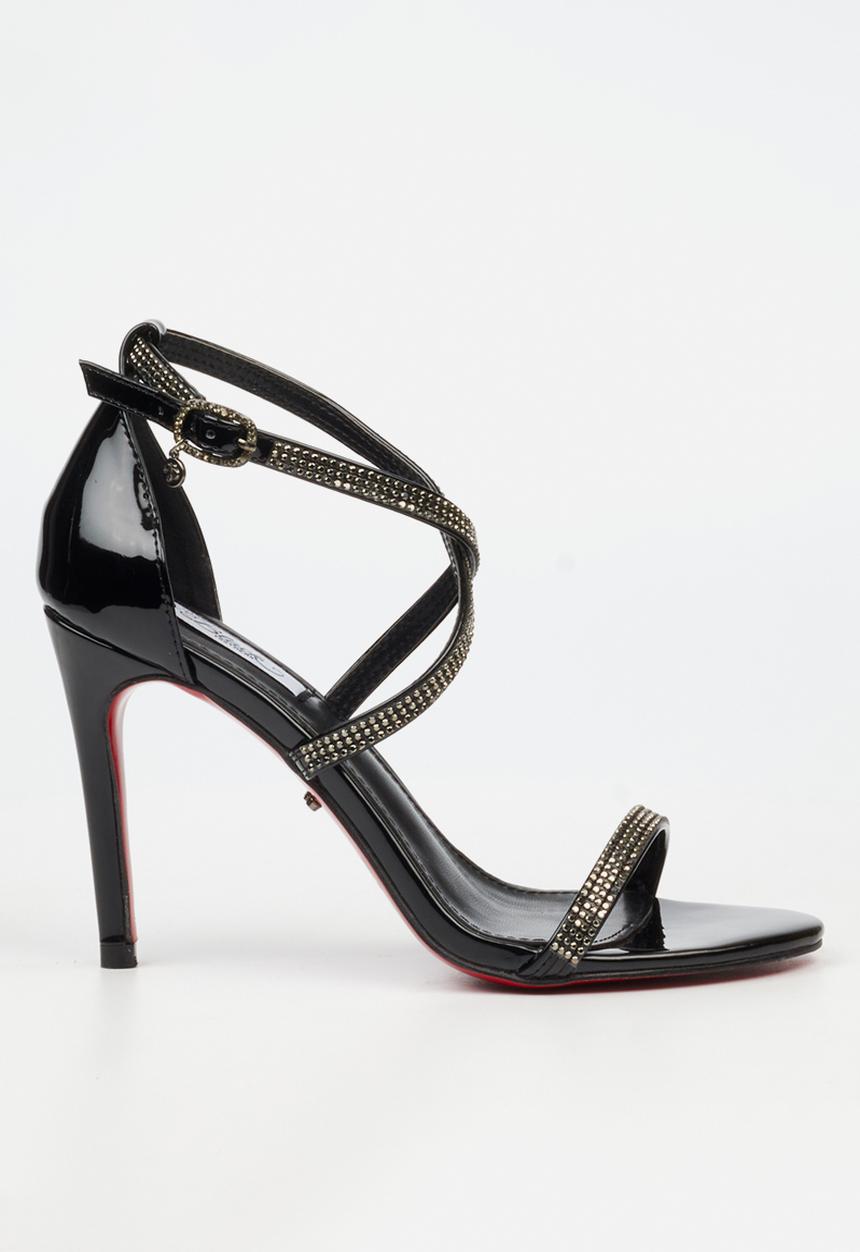 Miss Black - Jazz 44 open toe ankle strap - black