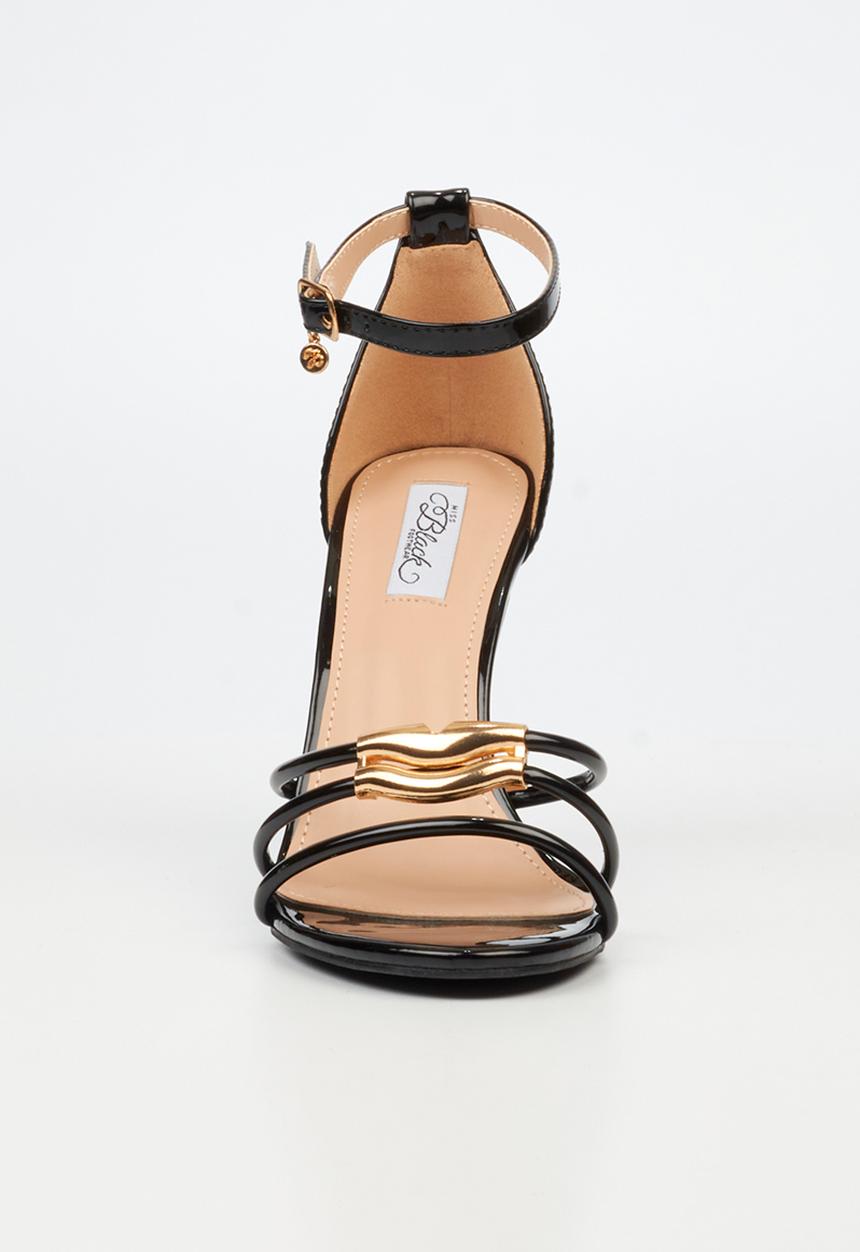 Miss Black - Jazz 45 open toe ankle strap - black