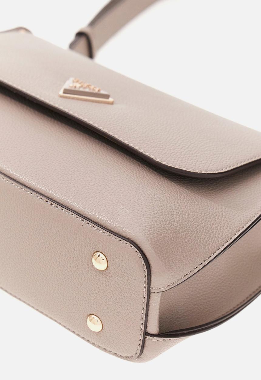 GUESS - Meridian Flap Crossbody Bag-Dark Taupe