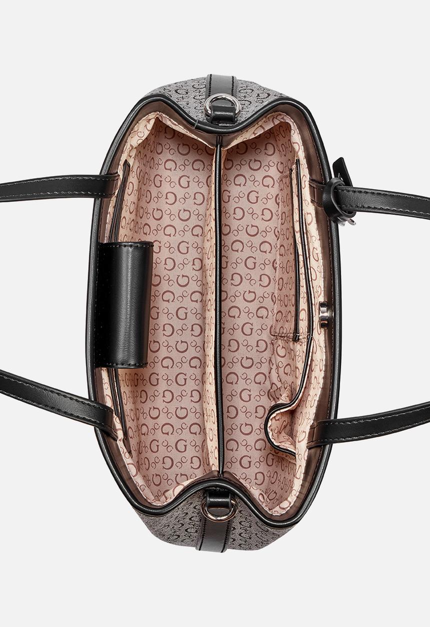 GUESS - Angelica Satchel Bag-  Black