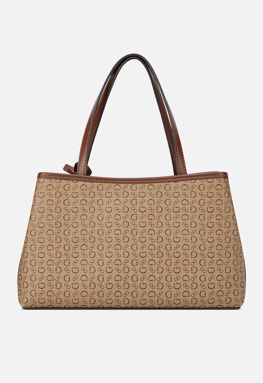 GUESS - Angelica Satchel Bag- Walnut