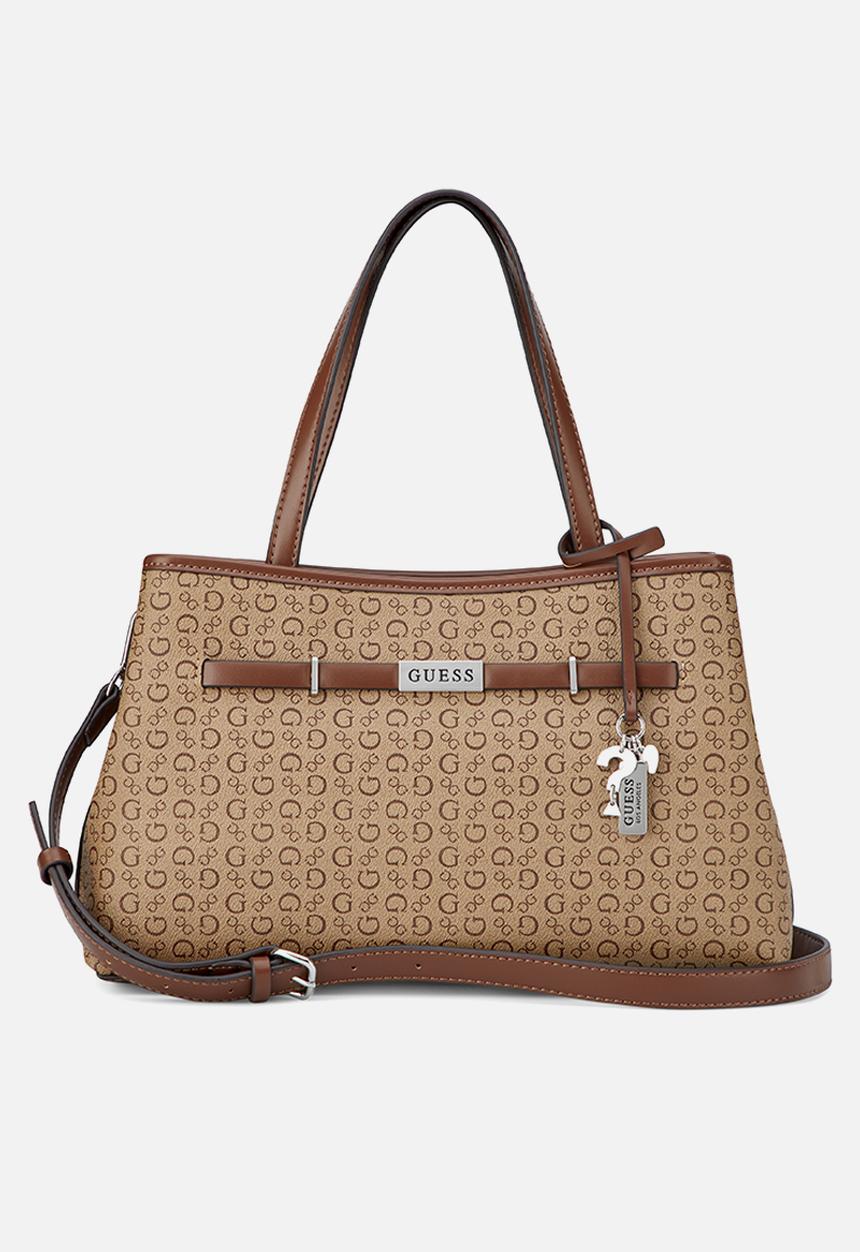 GUESS - Angelica Satchel Bag- Walnut